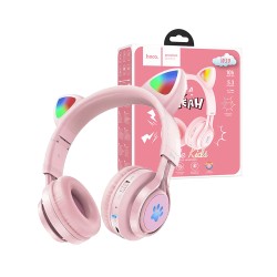 Hoco True Wireless Headphones W39 Cat Ear Bluetooth V5.3 Pink Hoco True Wireless Headphones W39 Cat Ear Bluetooth V5.3 Pink